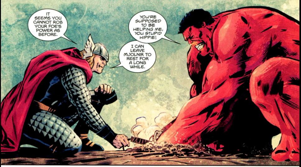 Superhero Thor and Hulk