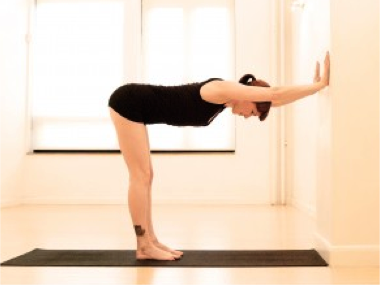 Downward Dog Against The Wall