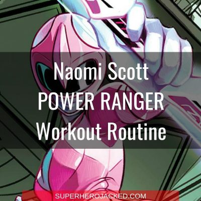 Naomi Scott Pink Power Ranger Workout