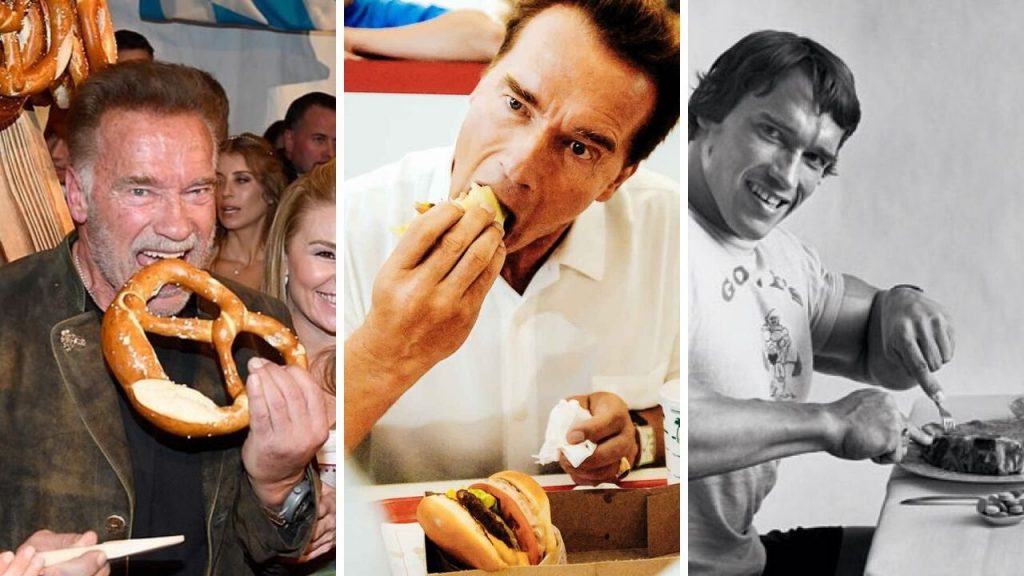 Arnold Schwarzenegger Eating