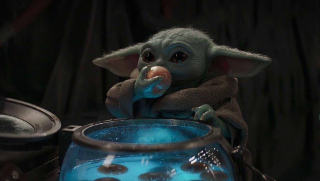 Baby Yoda Eating