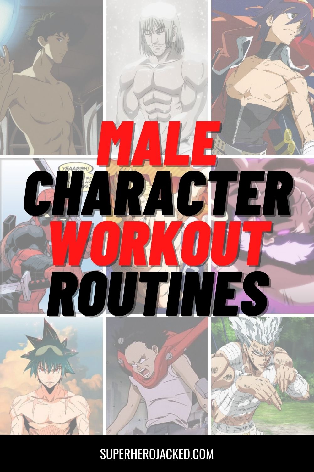 Male Character Workout Routines