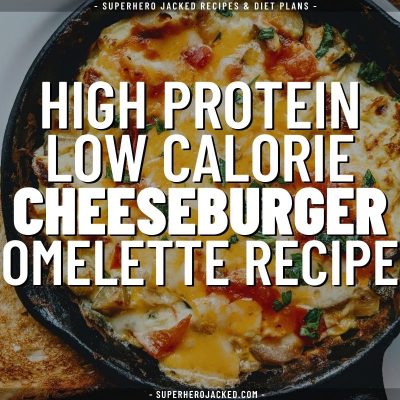 high protein low calorie cheeseburger omelette recipe