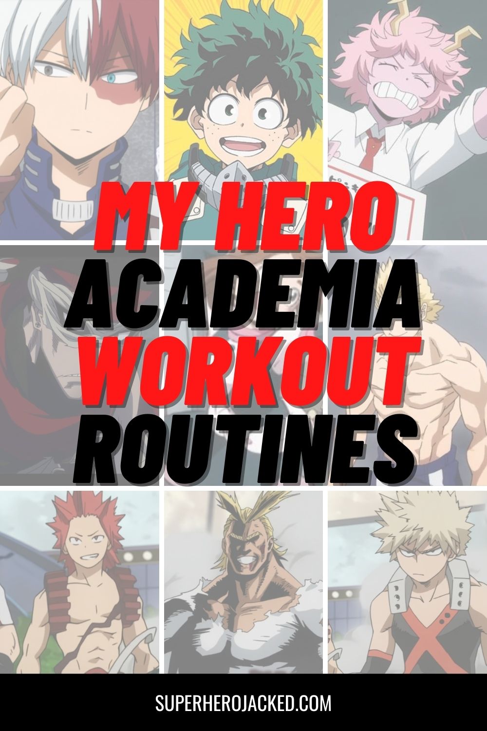 My Hero Academia Workout Database – Superhero Jacked