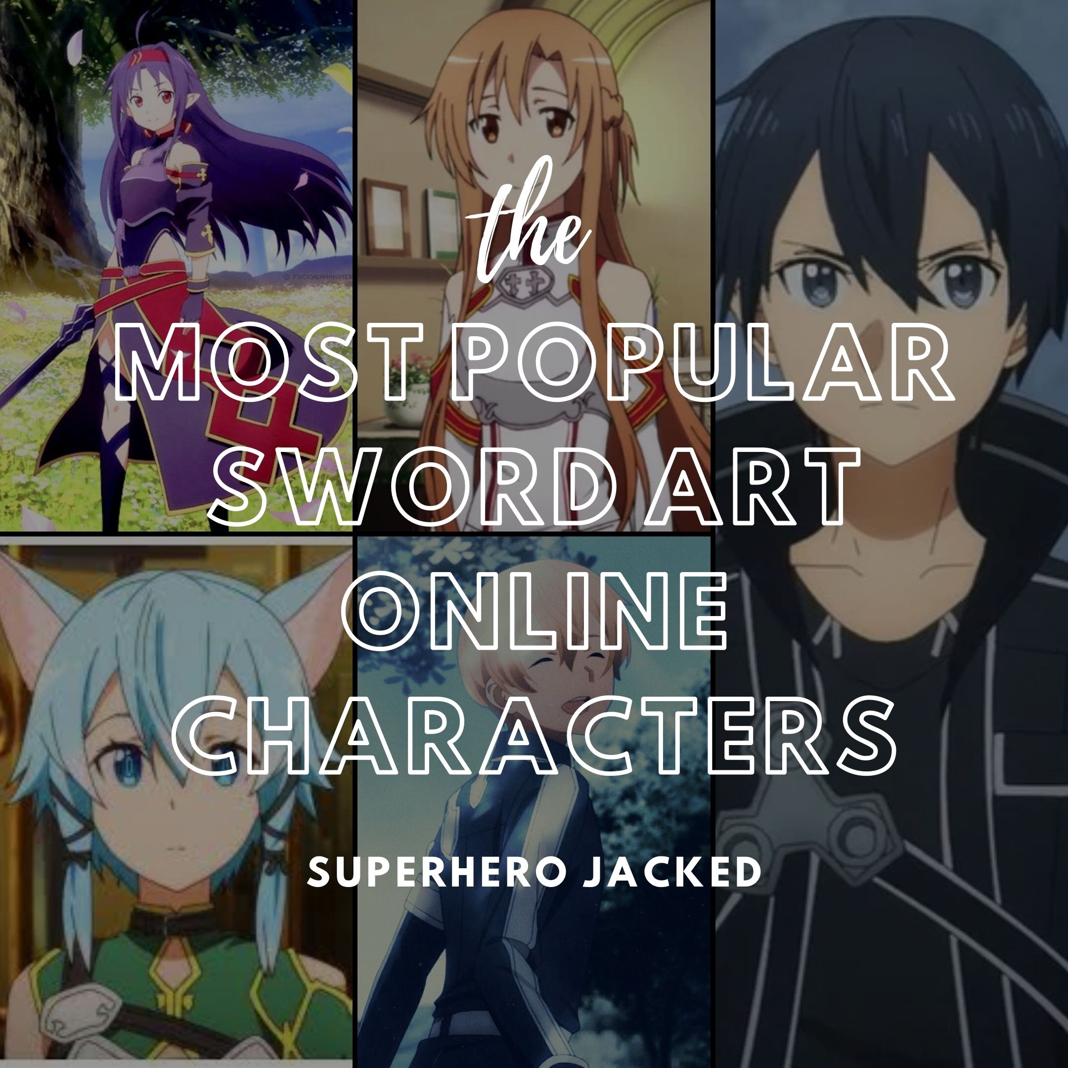 Most Popular Sword Art Online Characters Of All Time – Superhero Jacked