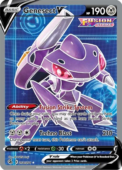Genesect V (Full Art) Best Fusion Strike Cards