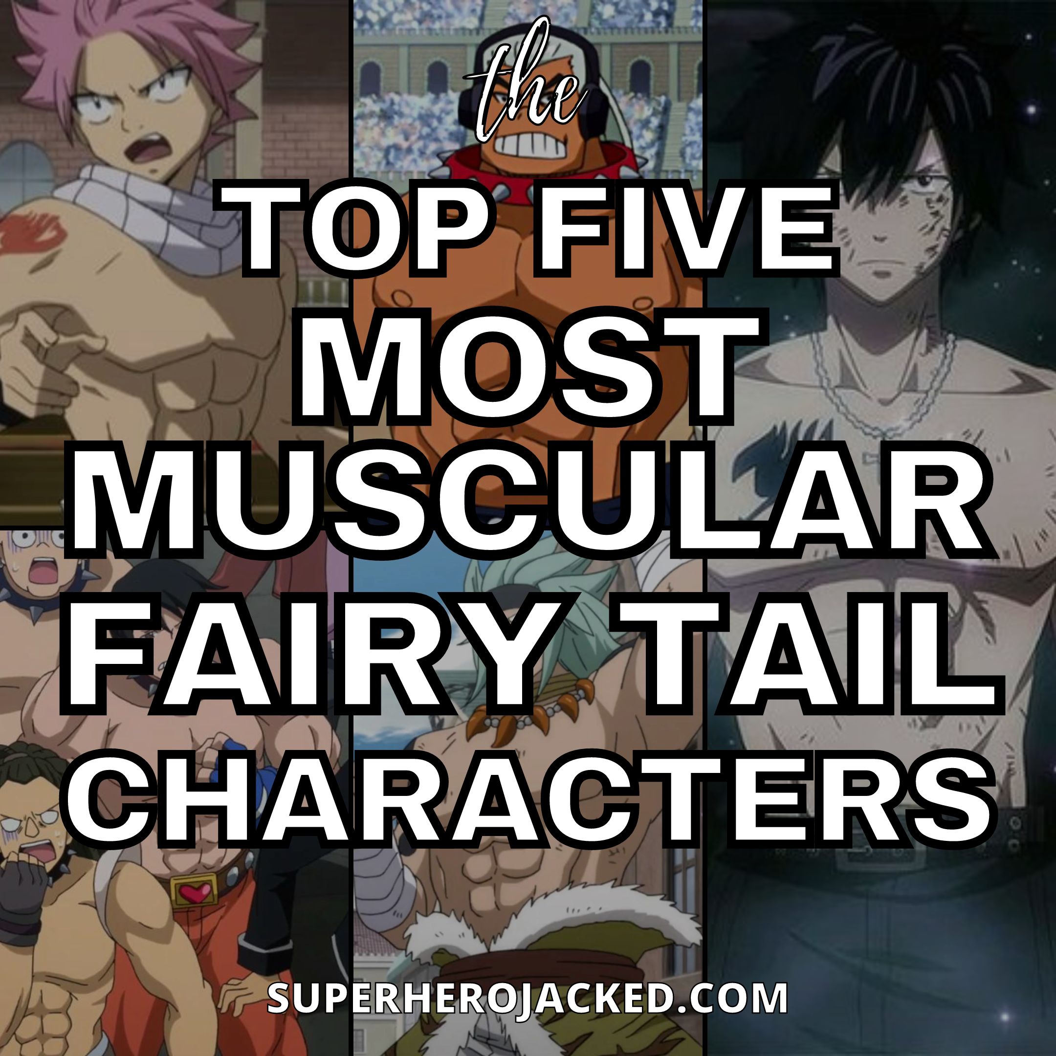 Most Popular Fairy Tail Characters of All Time  Superhero Jacked